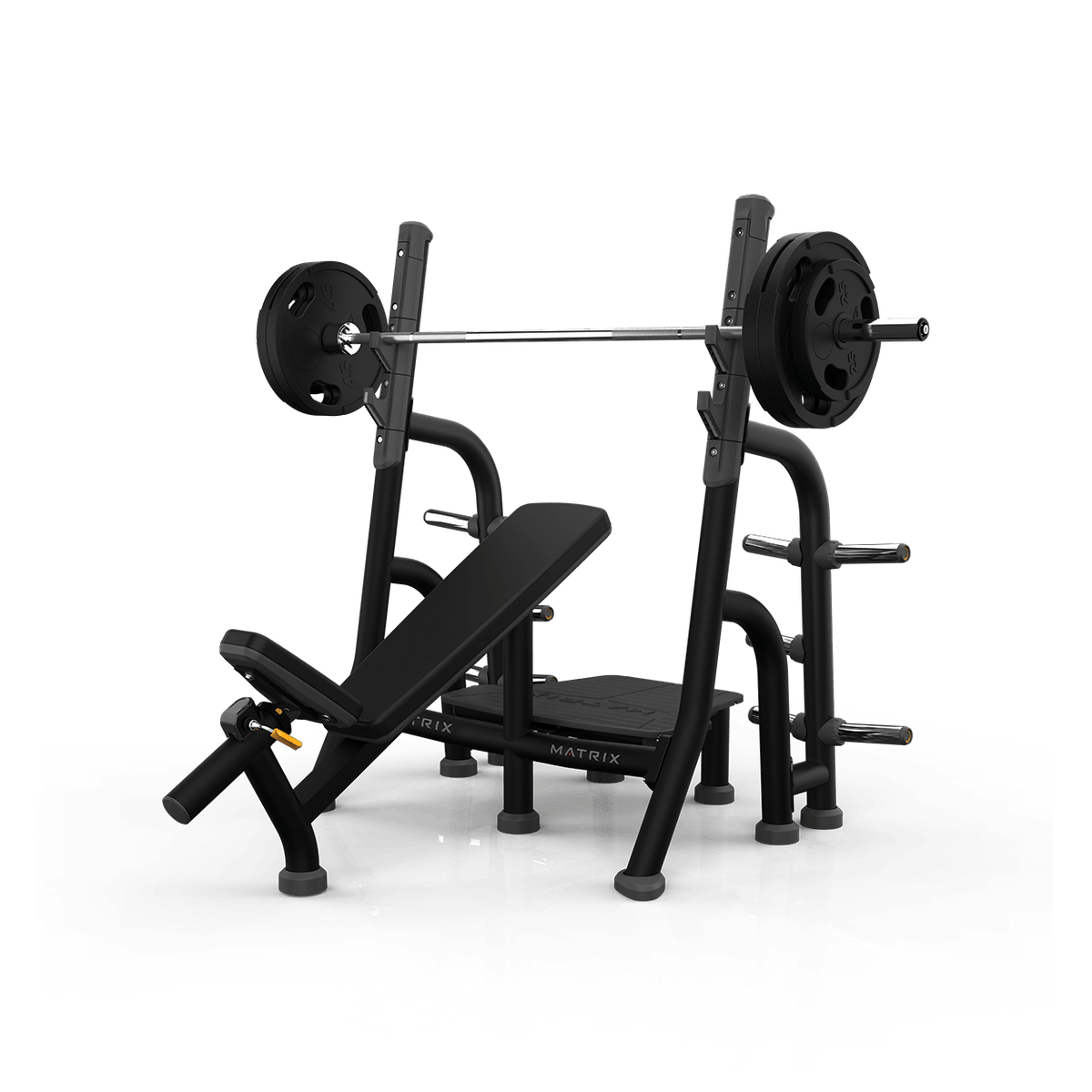 Magnum Bench Racks Matrix Magnum Olympic Incline Bench – Johnson Health Tech New Zealand